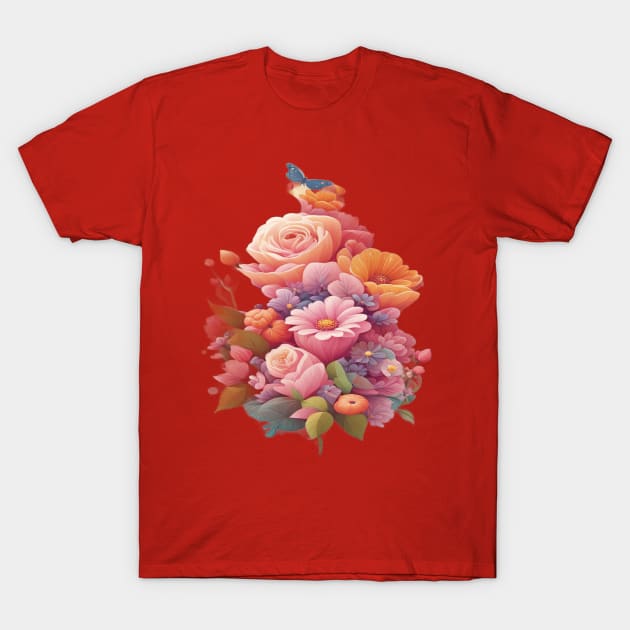 Blooming Flowers T-Shirt by EunsooLee